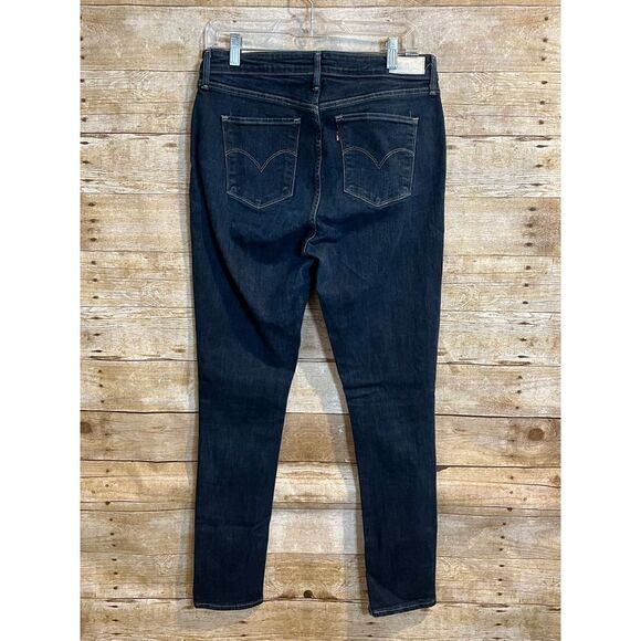 LEVI'S HIGH RISE CLASSIC CASUAL EVERYDAY WEAR STRETCH DENIM SKINNY JEANS SZ. 31 - Picture 2 of 5